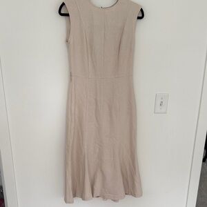 Calvin Klein Beige Midi Dress - Size 2